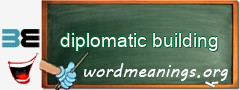 WordMeaning blackboard for diplomatic building